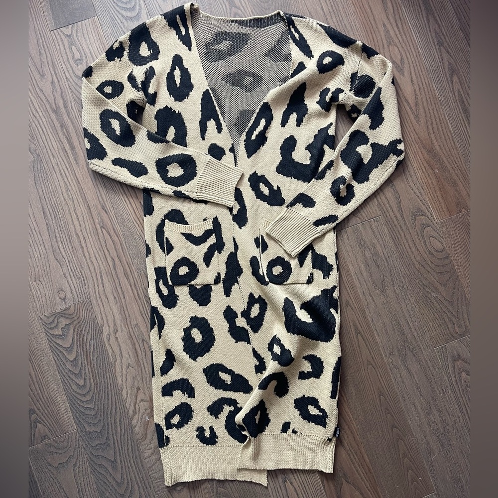 Leopard Duster sweater